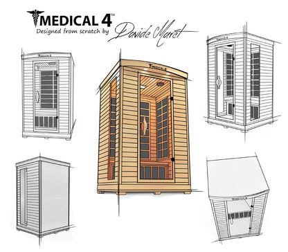2 Person Home Full Spectrum Infrared Sauna | Medical 4™ - Tree of Life