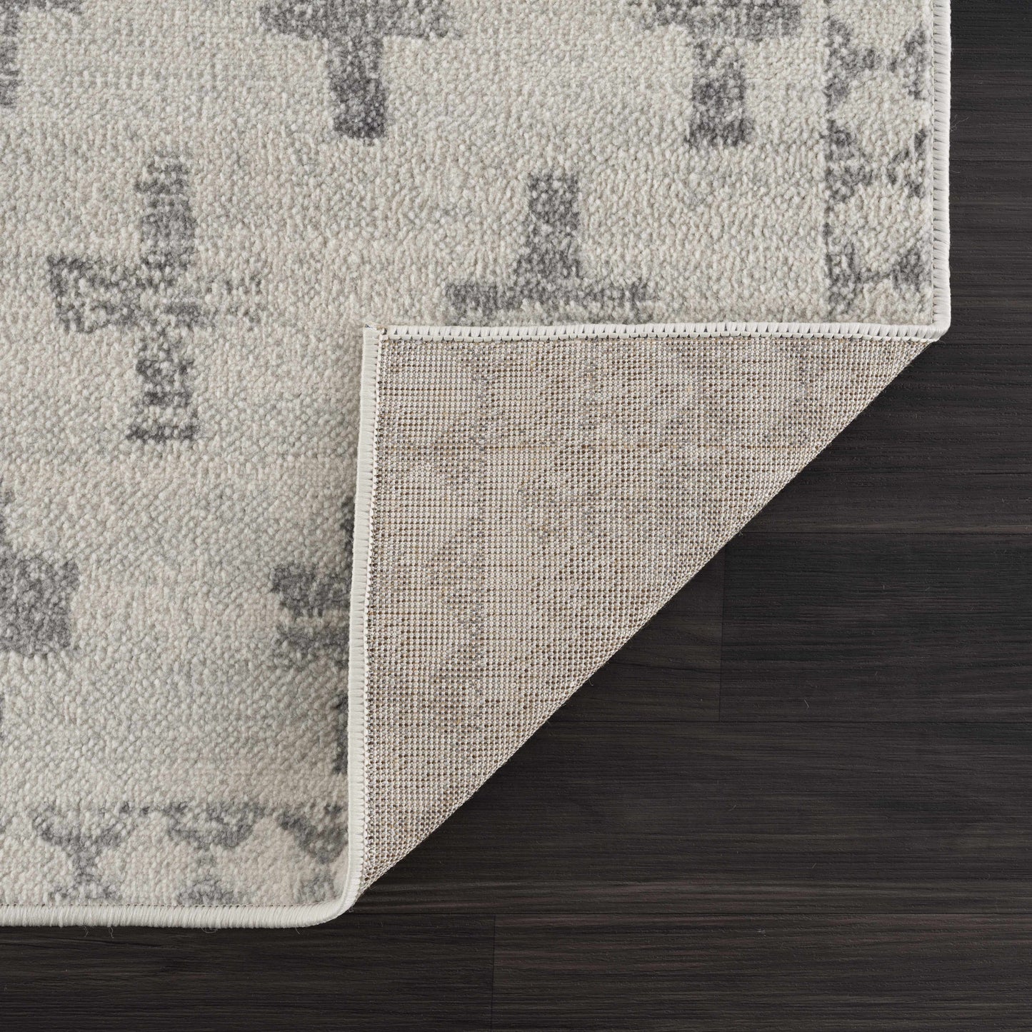 Tigris Swiss Cross Ivory&Gray Area Rug - Clearance - Tree of Life