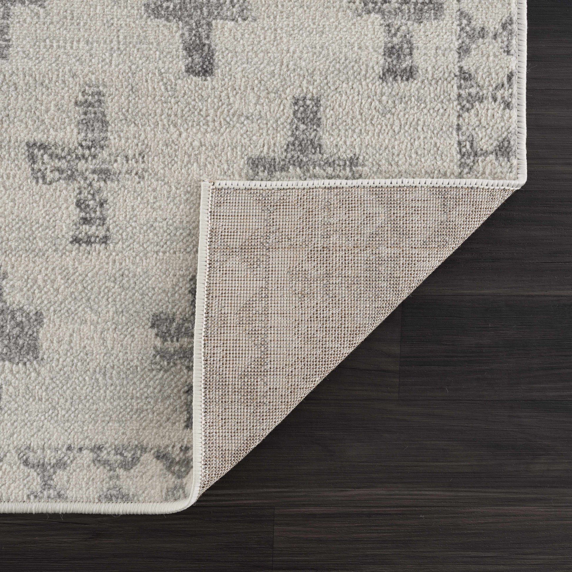 Tigris Swiss Cross Ivory&Gray Area Rug - Clearance - Tree of Life