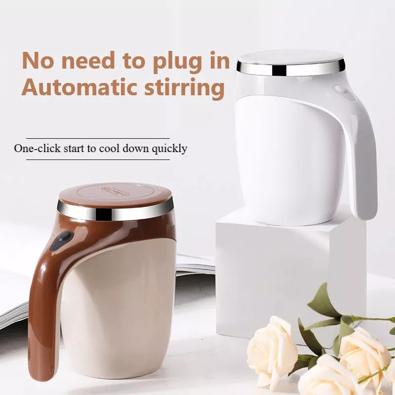 Rechargeable Model Automatic Stirring Cup Coffee Cup High Value Electric Stirring Cup Lazy Milkshake Rotating Magnetic Water Cup - Tree of Life