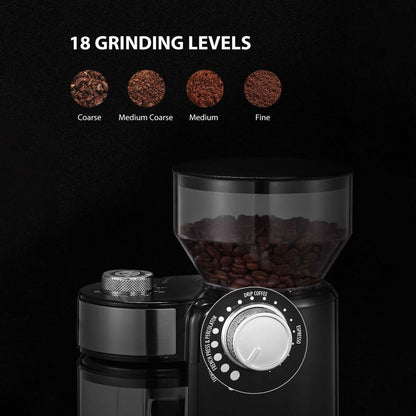 Electric Burr Coffee Grinder with 18 Settings - Tree of Life