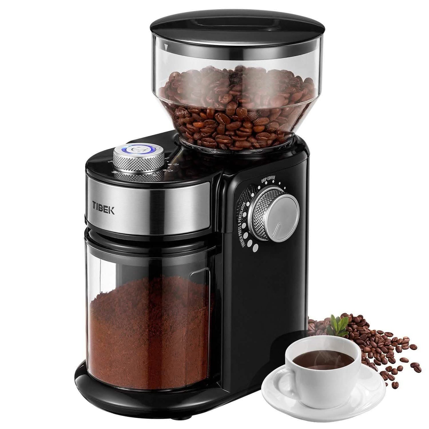 Electric Burr Coffee Grinder with 18 Settings - Tree of Life