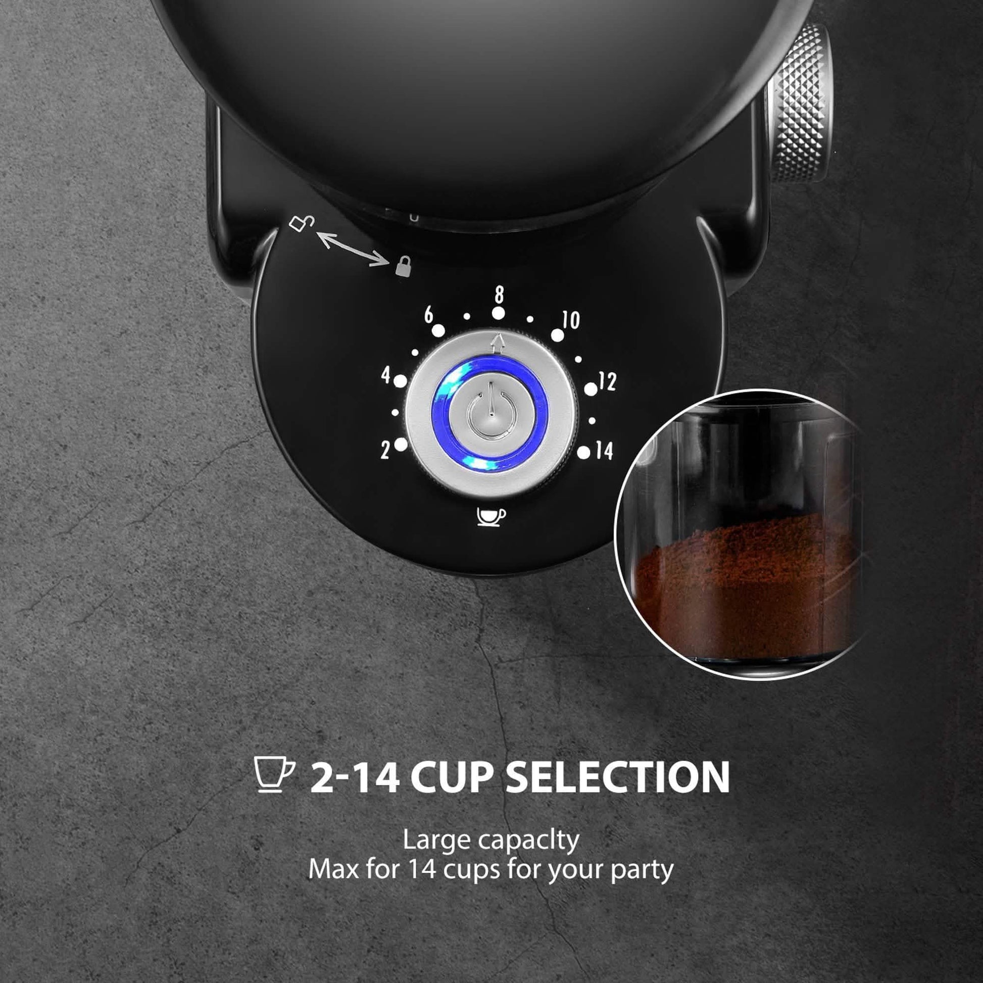 Electric Burr Coffee Grinder with 18 Settings - Tree of Life