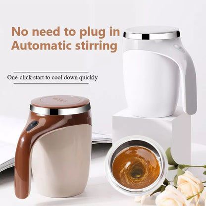 Rechargeable Model Automatic Stirring Cup Coffee Cup High Value Electric Stirring Cup Lazy Milkshake Rotating Magnetic Water Cup - Tree of Life