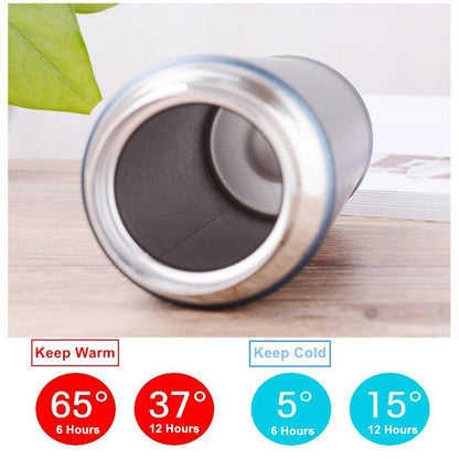 Fashion 500ml Stainless Steel Insulated Cup Coffee Tea Thermos Bottle Thermal Water Bottle Travel Drink Bottle Tumbler Warm Water Container Coffee Keeper Tea Keeper Camping Travel Coffee Tea Milk Mug Kitchen Dining Set Reusable Water Bottle - Tree of Life