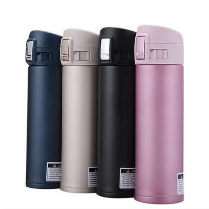 Fashion 500ml Stainless Steel Insulated Cup Coffee Tea Thermos Bottle Thermal Water Bottle Travel Drink Bottle Tumbler Warm Water Container Coffee Keeper Tea Keeper Camping Travel Coffee Tea Milk Mug Kitchen Dining Set Reusable Water Bottle - Tree of Life