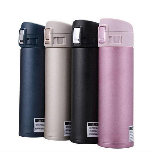 Fashion 500ml Stainless Steel Insulated Cup Coffee Tea Thermos Bottle Thermal Water Bottle Travel Drink Bottle Tumbler Warm Water Container Coffee Keeper Tea Keeper Camping Travel Coffee Tea Milk Mug Kitchen Dining Set Reusable Water Bottle - Tree of Life
