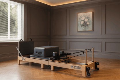 Folding Professional Solid Wood Pilates Reformer - Tree of Life