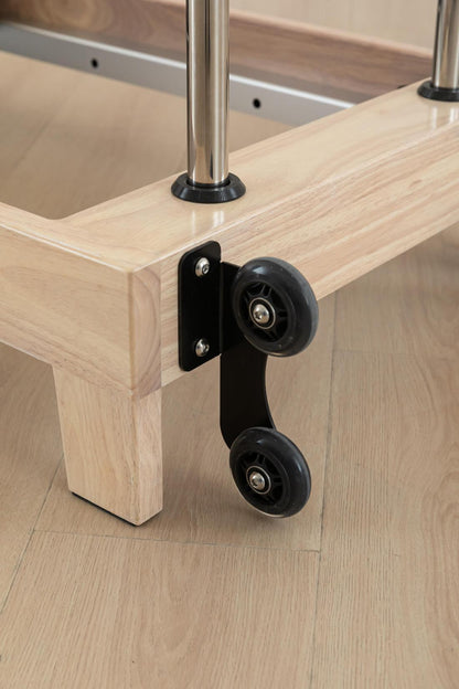 Folding Professional Solid Wood Pilates Reformer - Tree of Life