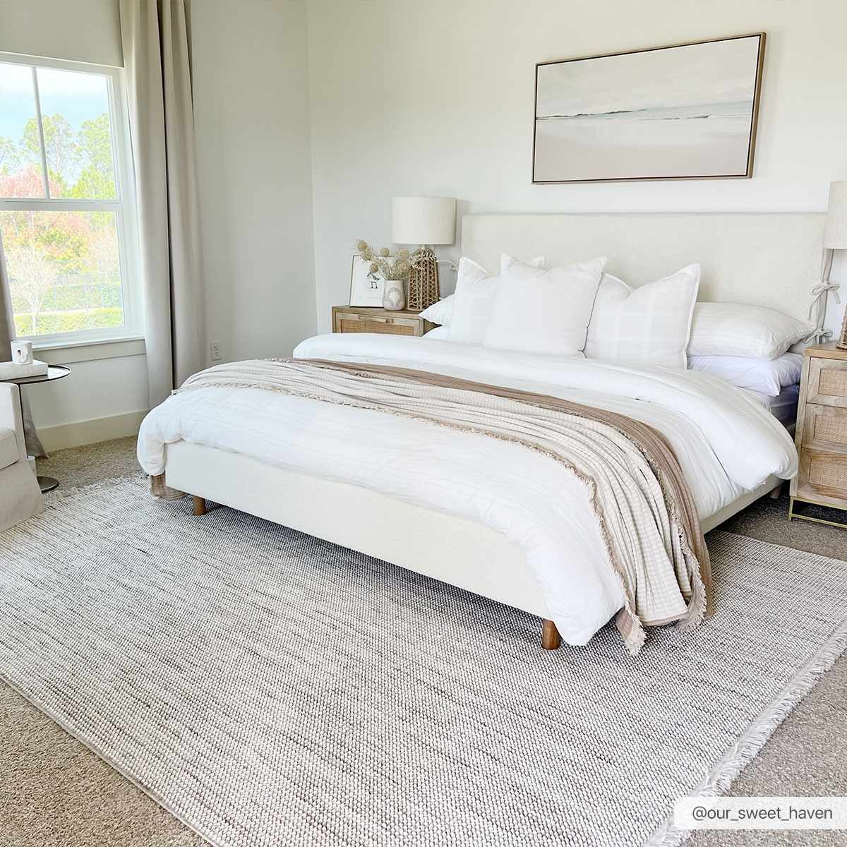 Gowan Beige Area Rug - Tree of Life