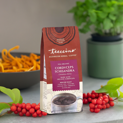 Cordyceps Schisandra Cinnamon Berry Mushroom Herbal Coffee - Tree of Life