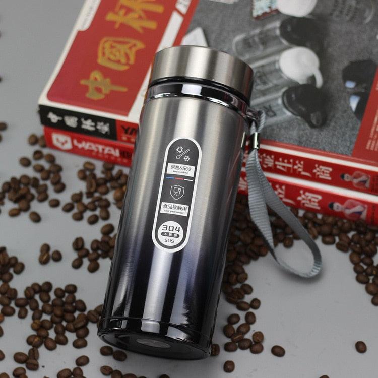 High Capacity Business Thermos Mug Stainless Steel Insulated Water Bottle Portable Vacuum Flask For Office Tea Mugs Vacuum Insulated Coffee Mug Spill Proof With Stainless Steel Travel Mugs Gift For Women Men - Tree of Life