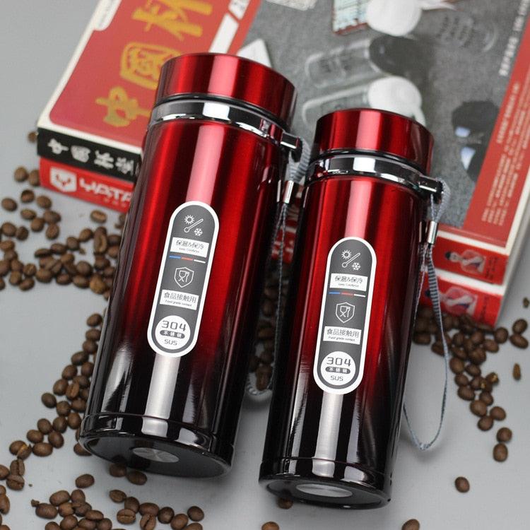 High Capacity Business Thermos Mug Stainless Steel Insulated Water Bottle Portable Vacuum Flask For Office Tea Mugs Vacuum Insulated Coffee Mug Spill Proof With Stainless Steel Travel Mugs Gift For Women Men - Tree of Life