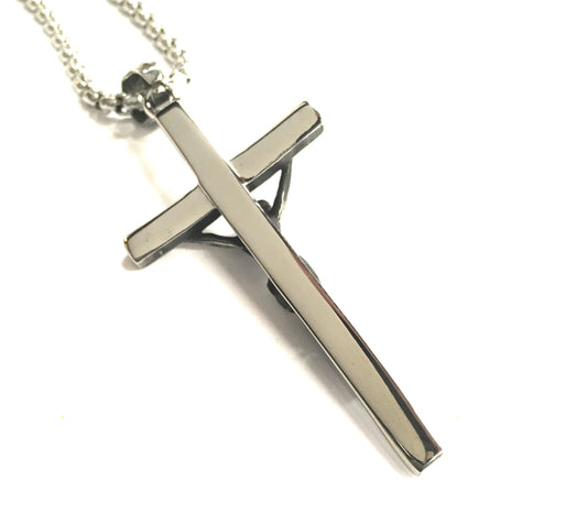 3d ancient crucifix cross catholic orthodox rosary waterproof hypoallergenic stainless steel chain and necklace for men - Tree of Life