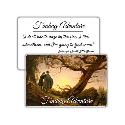 Finding Adventure | Louisa May Alcott, Little Women | Durable Wallet Pocket Art Cards - Tree of Life