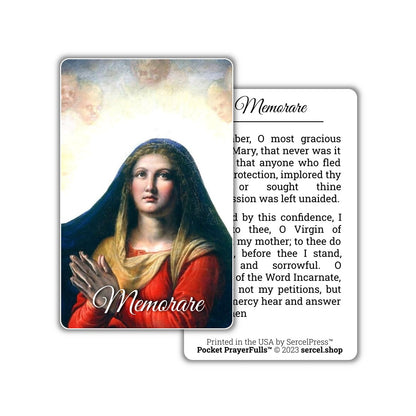 Memorare: Pocket PrayerFulls™ | Durable Wallet Prayer Cards | Catholic Prayers - Tree of Life