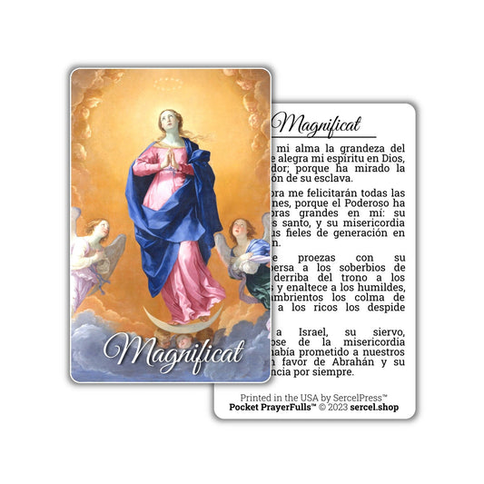 Magnificat in Spanish: Pocket PrayerFulls™ | Durable Wallet Prayer Cards | Catholic Prayers - Tree of Life