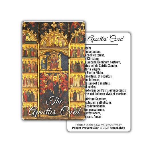 The Apostles' Creed in Latin / Credo in Deum: Pocket PrayerFulls™ | Durable Wallet Prayer Cards | Catholic Prayers - Tree of Life