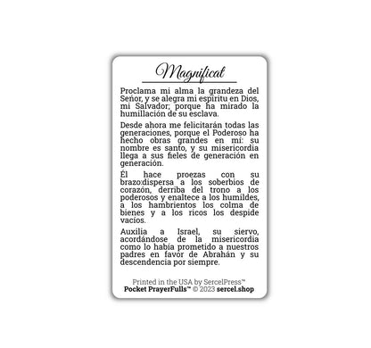 Magnificat in Spanish: Pocket PrayerFulls™ | Durable Wallet Prayer Cards | Catholic Prayers - Tree of Life