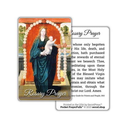 Rosary Prayer: Pocket PrayerFulls™ | Durable Wallet Prayer Cards | Catholic Prayers - Tree of Life