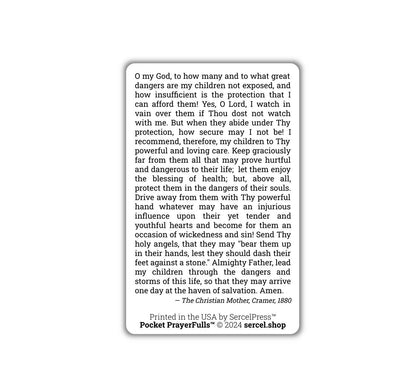 Mother's Prayer for the Protection of Children in all their Dangers: Pocket PrayerFulls™ | Durable Wallet Prayer Cards | Catholic Prayers - Tree of Life