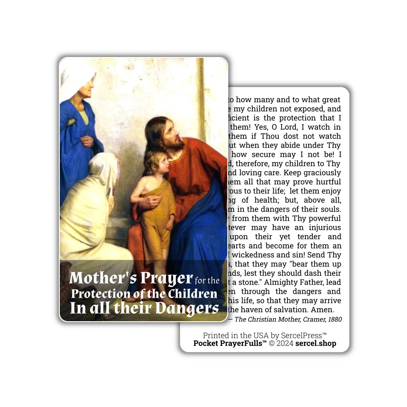 Mother's Prayer for the Protection of Children in all their Dangers: Pocket PrayerFulls™ | Durable Wallet Prayer Cards | Catholic Prayers - Tree of Life