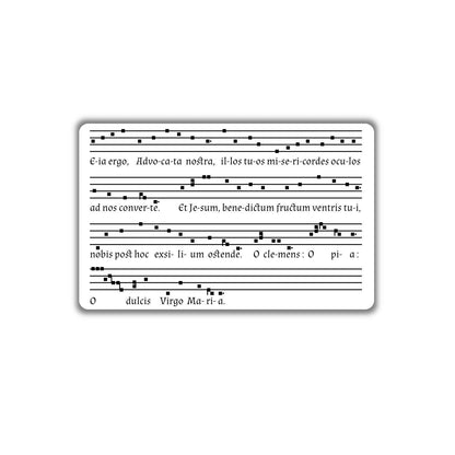 Salve Regina, Latin Chant | Pocket PrayerFulls™ | Uncompromising Holy Cards — Built to Last. Backed for Life - Tree of Life