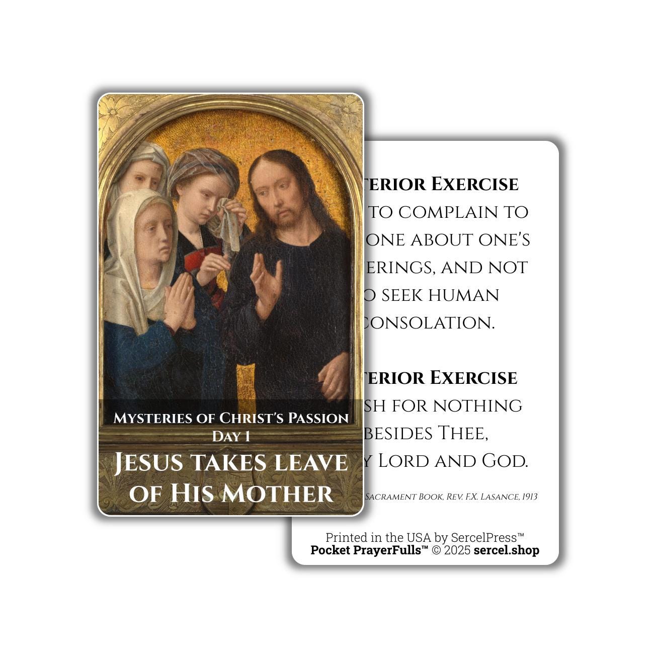 Meditations on the Sorrowful Passion, 31 Durable Plastic Cards on the Mysteries of Christ's Passion | Pocket PrayerFulls™ | Catholic Prayers - Tree of Life