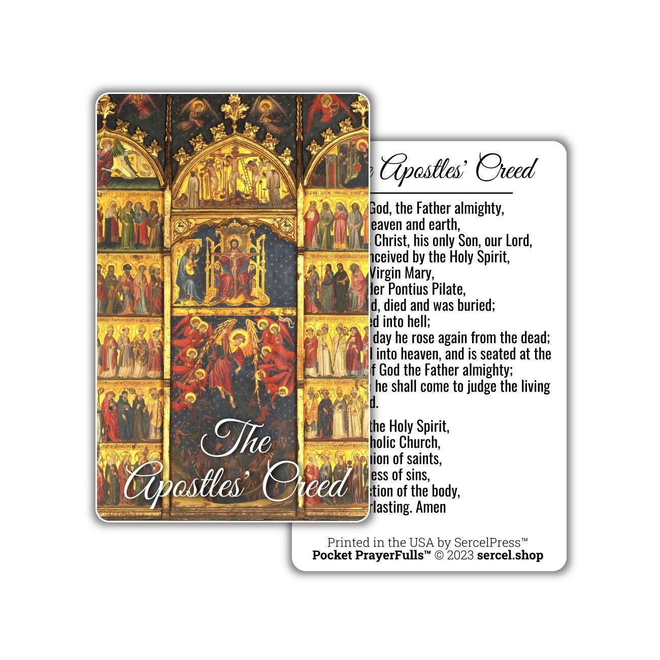 Catholic Starter Pack – 8 Essential Catholic Holy Cards — Pocket PrayerFulls™ | Uncompromising Holy Cards — Built to Last. Backed for Life - Tree of Life