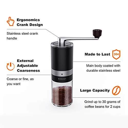 Ingeware Manual Coffee Grinder with Adjustable Coarse Setting - Tree of Life