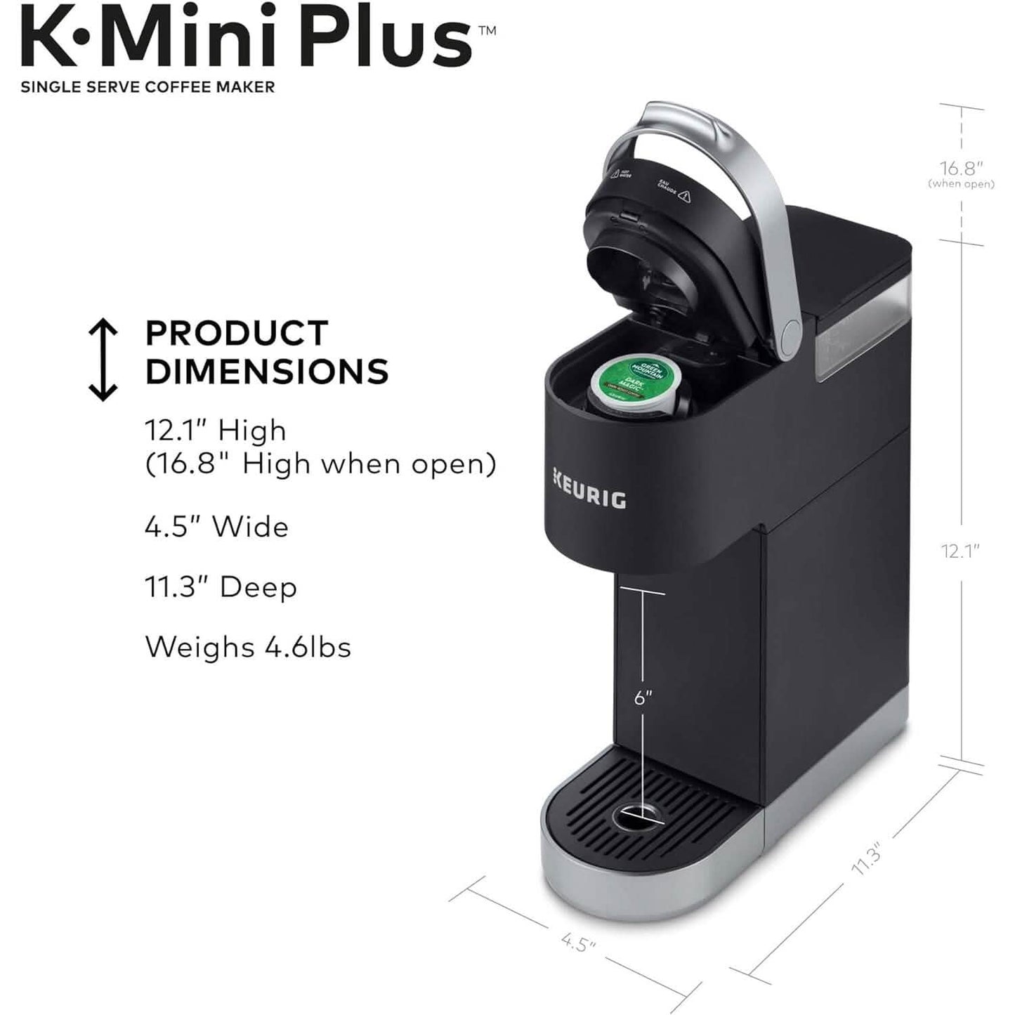 Keurig K-Mini Plus Single Serve K-Cup Pod Coffee Maker  (Refurbished) - Tree of Life