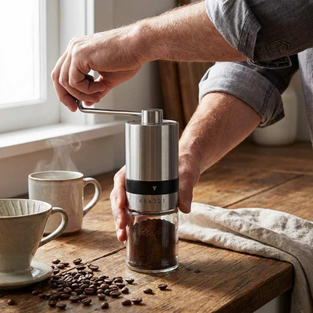Manual Coffee Grinder - Tree of Life