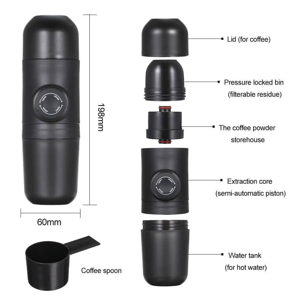 Manually Operated Portable Coffee Maker Espresso Machine - Tree of Life
