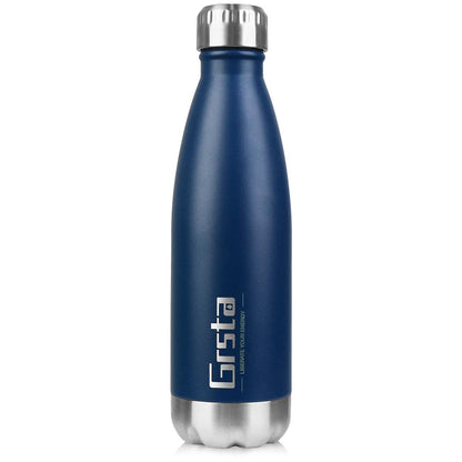Neon Blue Water Bottle for Men Women & Kids Double Wall Stainless Steel Water Bottle Thermos Insulated Vacuum Flask Gym Sport Shaker Bottle Portable Thermoses Stylish Stainless Steel Bottle Keeps Water & Beverages All Day Hot Or Cold - Tree of Life