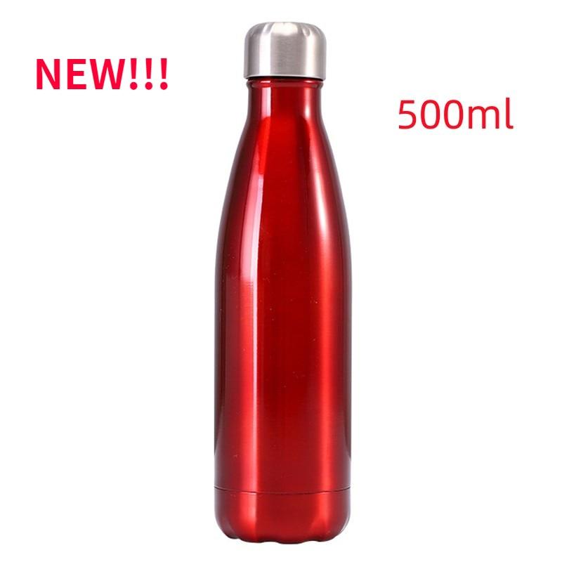 Neon Blue Water Bottle for Men Women & Kids Double Wall Stainless Steel Water Bottle Thermos Insulated Vacuum Flask Gym Sport Shaker Bottle Portable Thermoses Stylish Stainless Steel Bottle Keeps Water & Beverages All Day Hot Or Cold - Tree of Life
