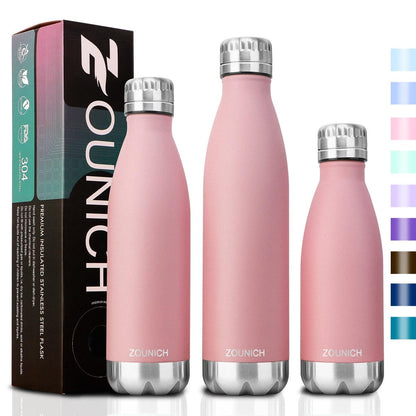 Neon Blue Water Bottle for Men Women & Kids Double Wall Stainless Steel Water Bottle Thermos Insulated Vacuum Flask Gym Sport Shaker Bottle Portable Thermoses Stylish Stainless Steel Bottle Keeps Water & Beverages All Day Hot Or Cold - Tree of Life