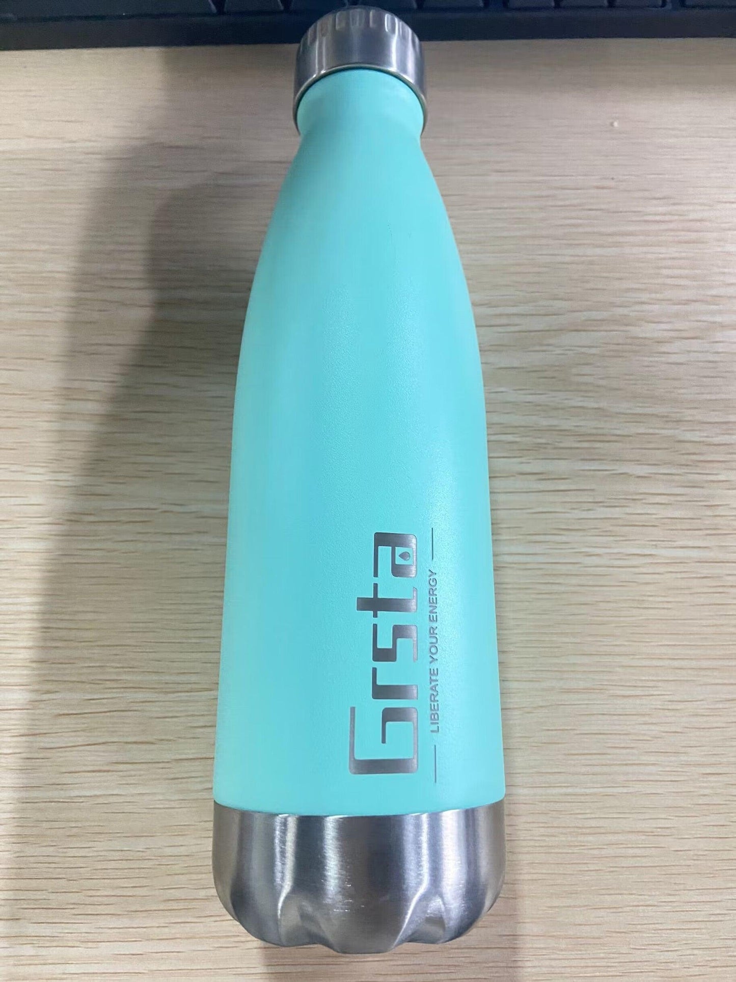 Neon Blue Water Bottle for Men Women & Kids Double Wall Stainless Steel Water Bottle Thermos Insulated Vacuum Flask Gym Sport Shaker Bottle Portable Thermoses Stylish Stainless Steel Bottle Keeps Water & Beverages All Day Hot Or Cold - Tree of Life