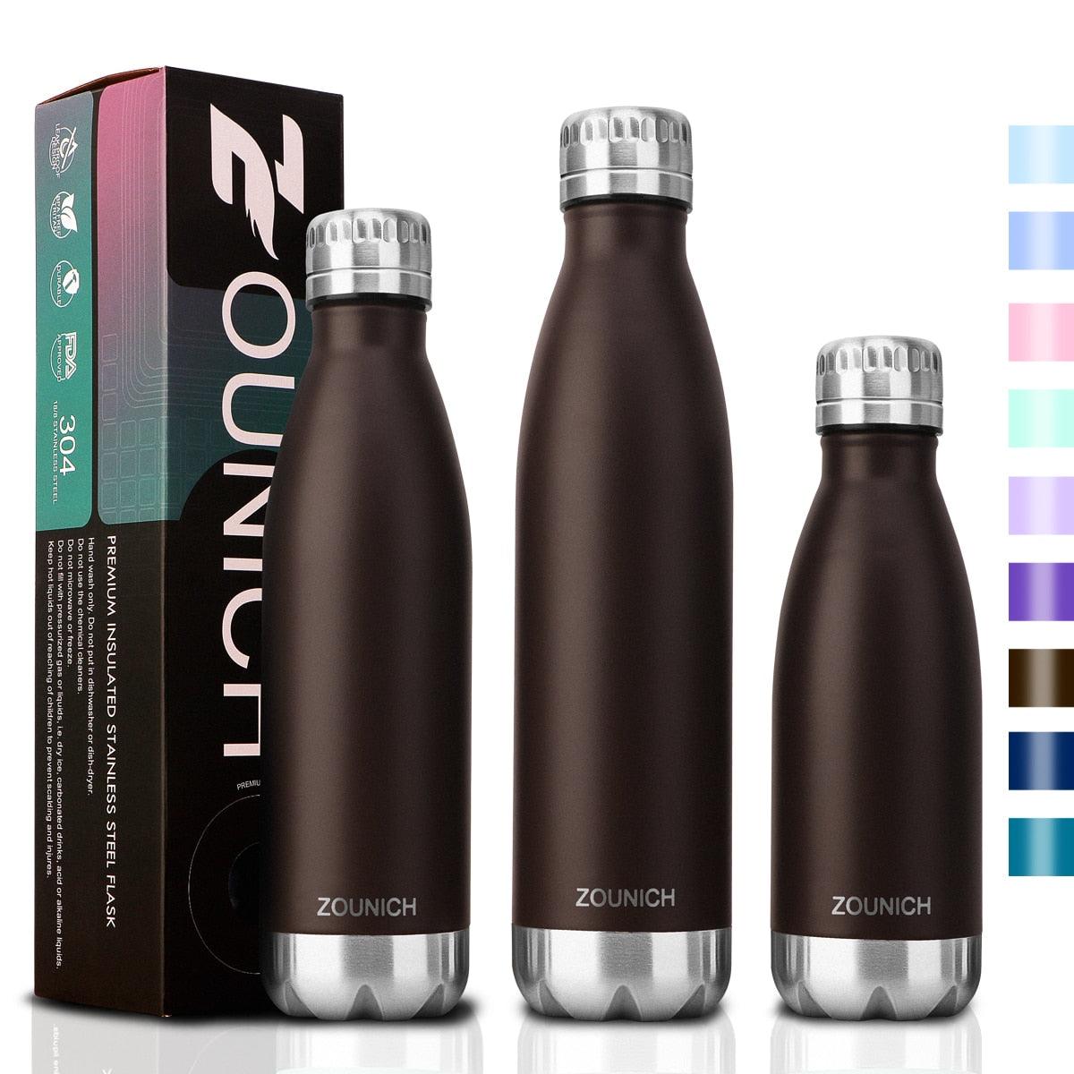Neon Blue Water Bottle for Men Women & Kids Double Wall Stainless Steel Water Bottle Thermos Insulated Vacuum Flask Gym Sport Shaker Bottle Portable Thermoses Stylish Stainless Steel Bottle Keeps Water & Beverages All Day Hot Or Cold - Tree of Life