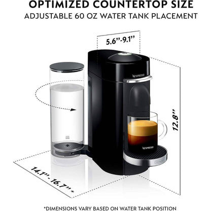 Nespresso VertuoPlus Deluxe Coffee and Espresso Machine (Refurbished) - Tree of Life