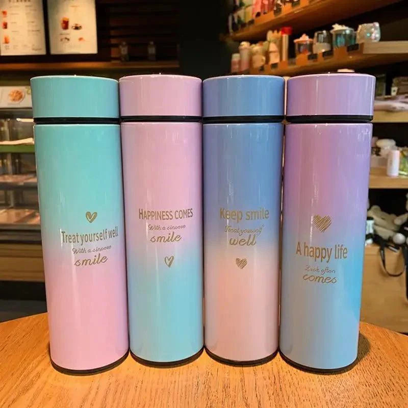 500ML Smart Thermos Water Bottle Led Digital Temperature Display Stainless Steel Coffee Thermal Mugs Intelligent Insulation Cups - Tree of Life