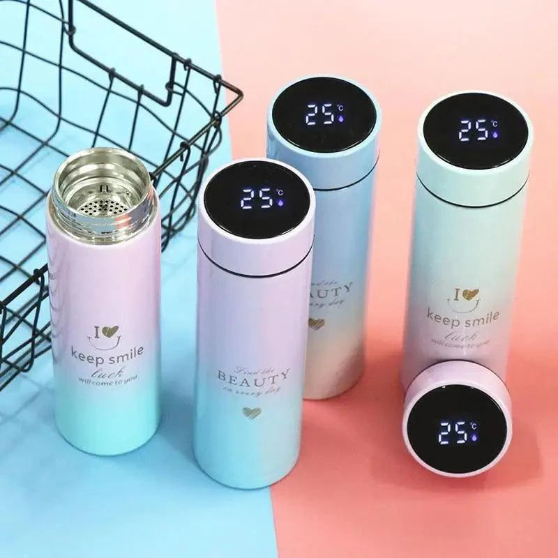 500ML Smart Thermos Water Bottle Led Digital Temperature Display Stainless Steel Coffee Thermal Mugs Intelligent Insulation Cups - Tree of Life