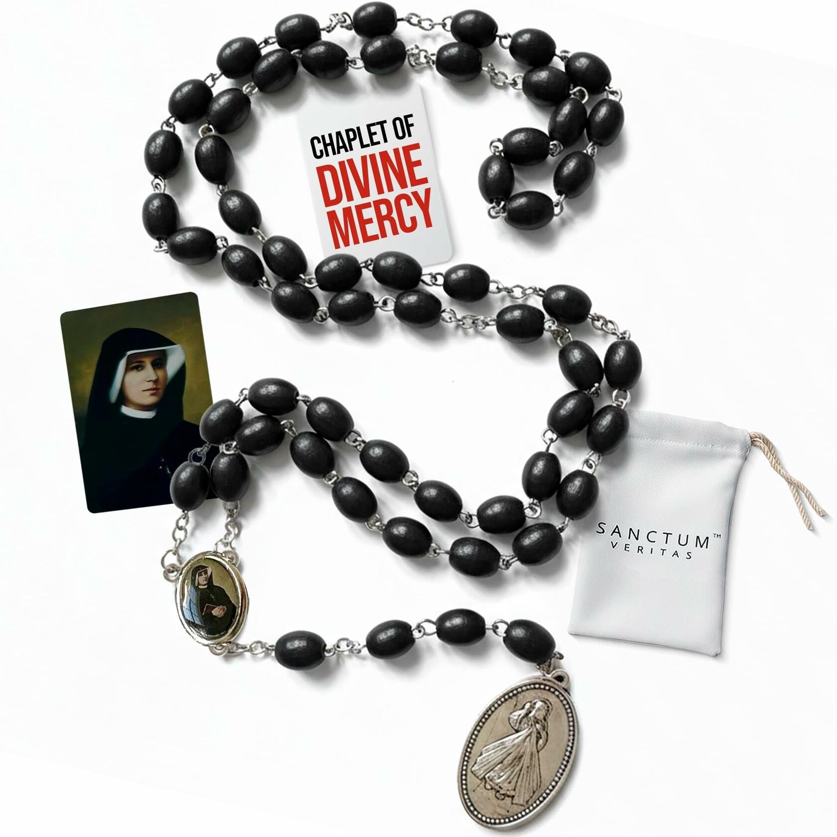 Saint Faustina Kowalska Divine Mercy Chaplet Blue Cord Poland Novena - Tree of Life