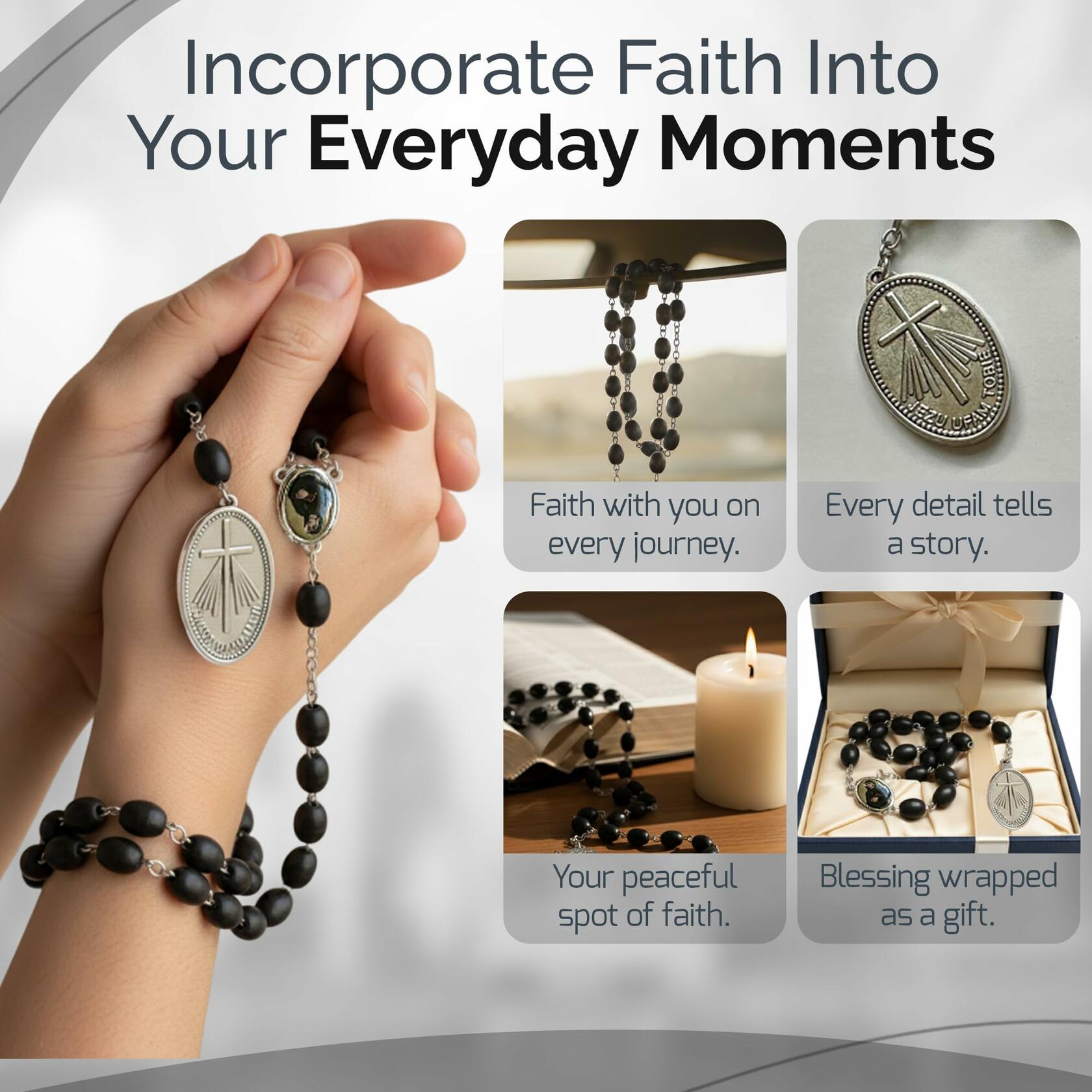 Saint Faustina Kowalska Divine Mercy Chaplet Blue Cord Poland Novena - Tree of Life