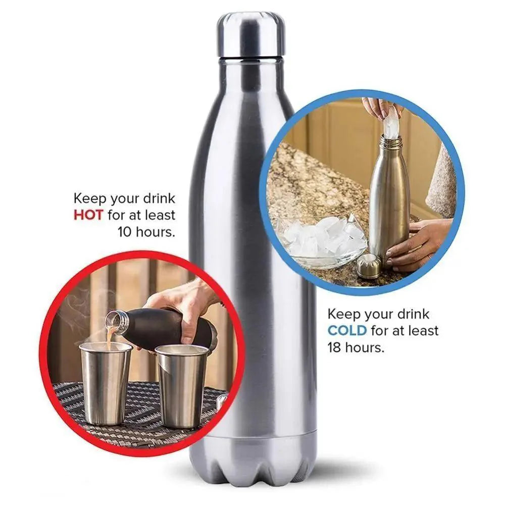 Premium Quality 350/500/750/1000ml Double-wall Creative BPA free Water Bottle Stainless Steel Beer Tea Coffee Portable Sport Vacuum thermos - Tree of Life