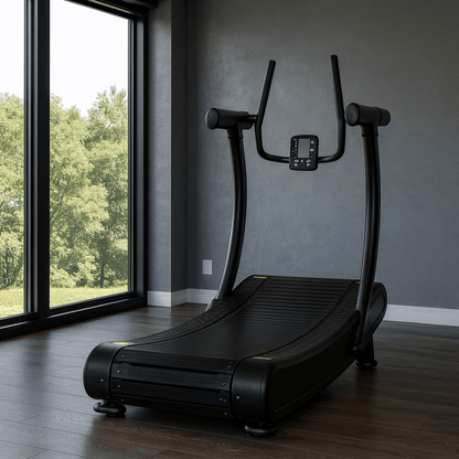 R1000 Curved Resistance Treadmill Self Powered Magnetic Resistance 8 Level Exclusive Deck Design - Tree of Life