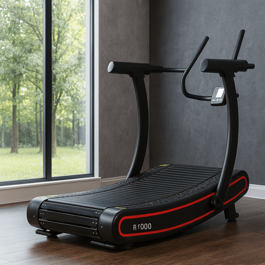 R1000 Curved Resistance Treadmill Self Powered Magnetic Resistance 8 Level Exclusive Deck Design - Tree of Life