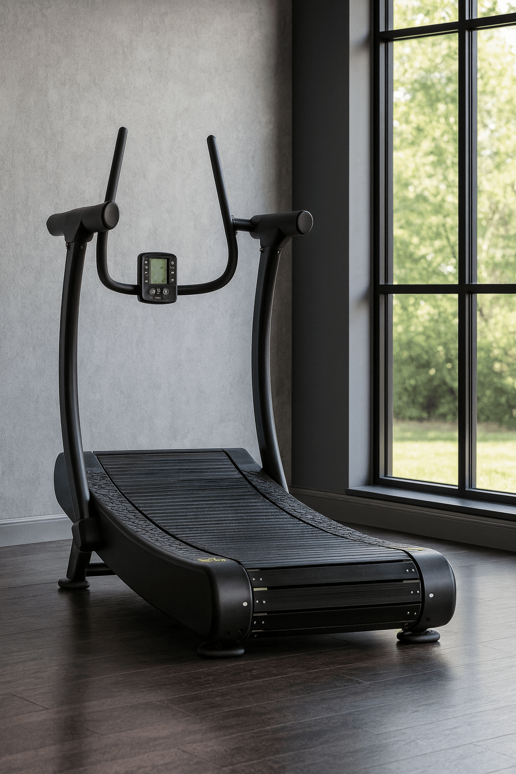 R1000 Curved Resistance Treadmill Self Powered Magnetic Resistance 8 Level Exclusive Deck Design - Tree of Life
