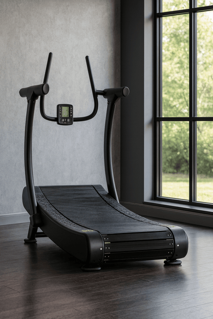 R1000 Curved Resistance Treadmill Self Powered Magnetic Resistance 8 Level Exclusive Deck Design - Tree of Life