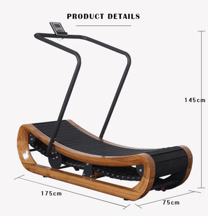 R2000 Handcrafted Solid Wood Curved Resistance Treadmill From The Studio Collection Exclusive Edition - Tree of Life