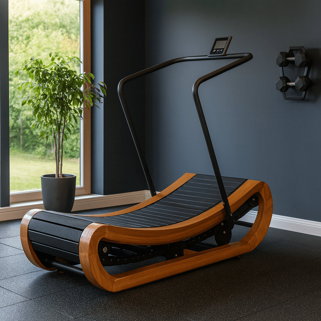 R2000 Handcrafted Solid Wood Curved Resistance Treadmill From The Studio Collection Exclusive Edition - Tree of Life